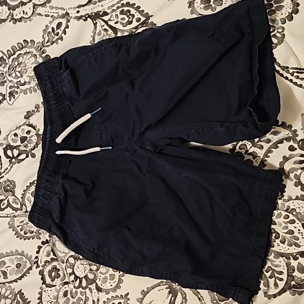Slightly Faded Navy Drawstring Kids Shorts